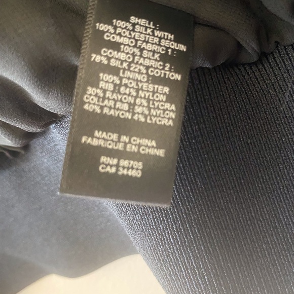 Rebecca Taylor Black Sequin Bomber Jacket - Sparkly Statement Piece ✨💙🖤 - Picture 7 of 11